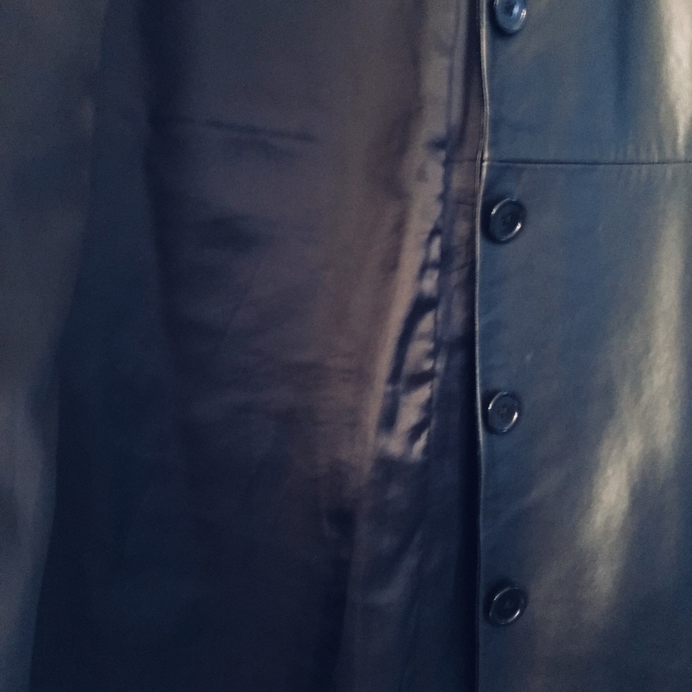 Two Coats Faux Fur large and Leather Medium - Picture 4 of 5